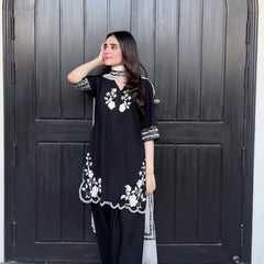 Embroidered French Crepe Dresses