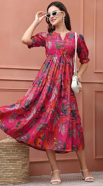 Beautiful Printed maxi Gown