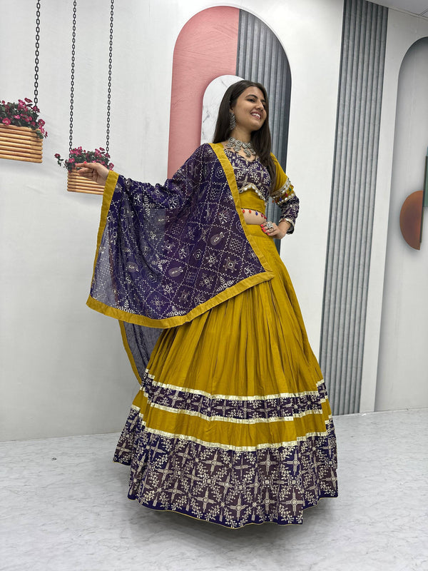 Real Mirror Work Lehenga Choli