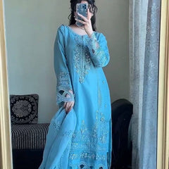 Georgette Embroidered Dresses