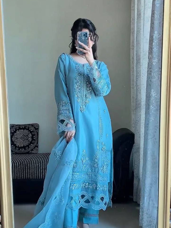 Georgette Embroidered Dresses