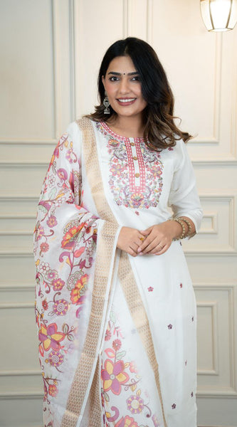 Designers Kurti Pent Dupatta Set Dresses