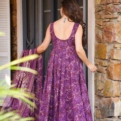 Flame Anarkali Lehenga