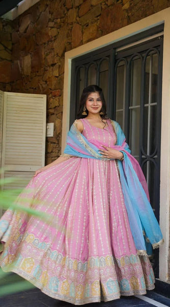 Silken Petals Lehenga