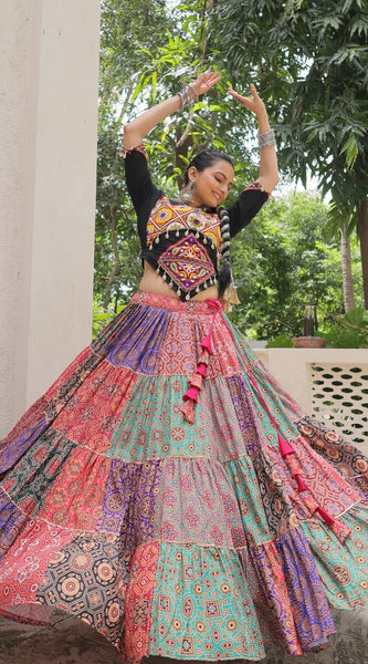 Gamthi Glam Multicolour Lehenga