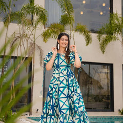 Digital Print Designer Gown