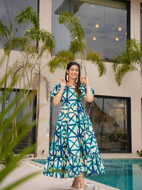 Digital Print Designer Gown