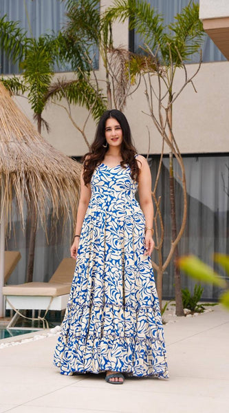 Digital Print Designer Gown