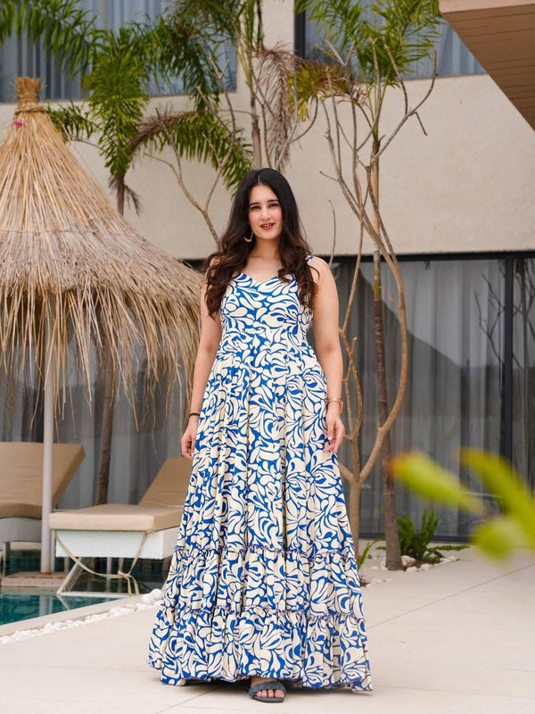 Digital Print Designer Gown