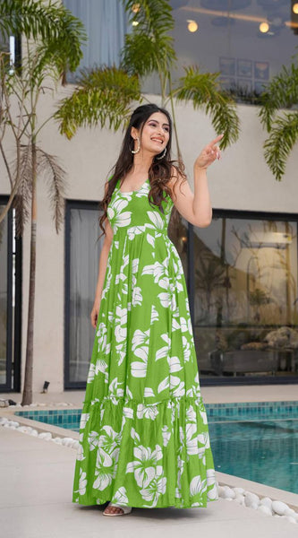 Digital Print Designer Gown
