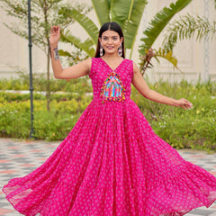 Real Mirror & Lace Work Lehenga