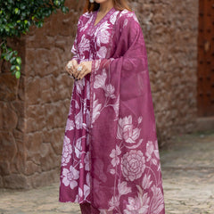 Rayon Printed Dresses with Chanderi Dupatta