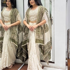 Premium Mirror Work Indo Western