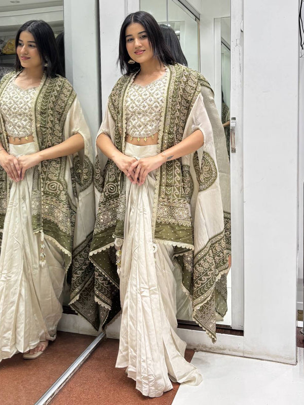 Premium Mirror Work Indo Western