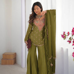 Ensemble in Simar Silk Indo Western