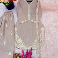 Natural Crep Silk Fully Stitched Dresses
