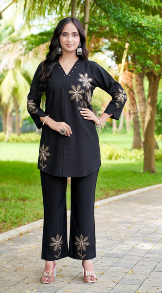 Multi-Thread Embroidered Festive Co-Ord Sets