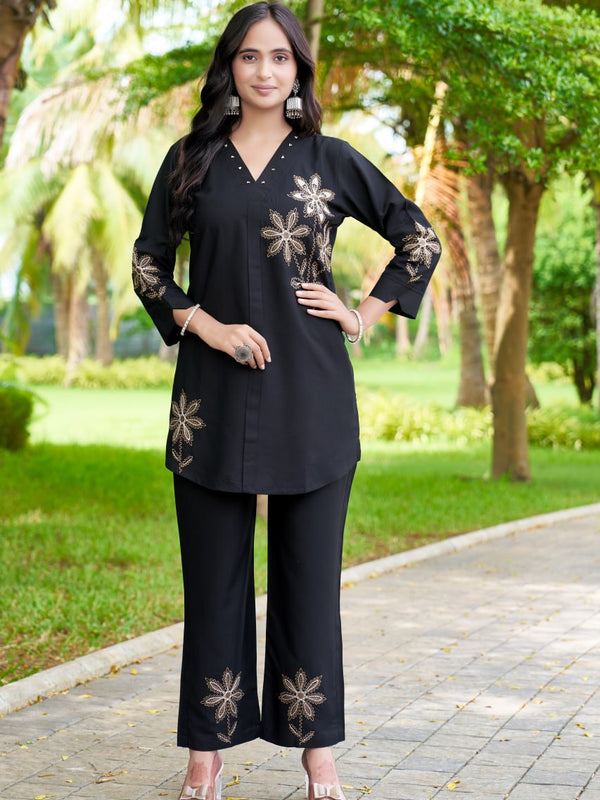 Multi-Thread Embroidered Festive Co-Ord Sets