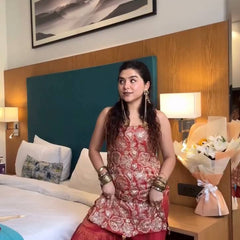 Luxury Simmer Silk Partywear Indo Western