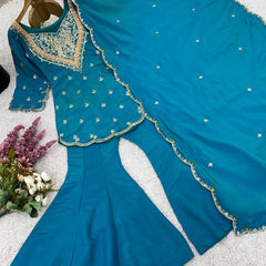 Ensemble in Simar Silk Indo Western
