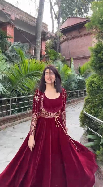 Premium Velvet Koti Lehenga