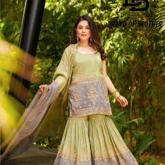 Festive Sequin Sharara Indo Western