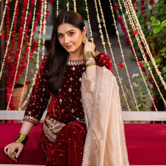 Designer Velvet Top & Plazzo DRESSES