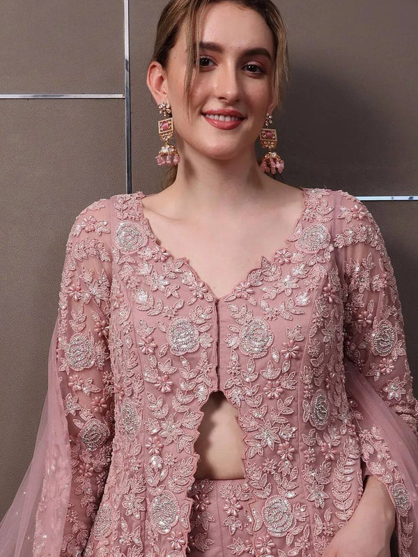 Stylish Embroidered Plazzo Indo Western