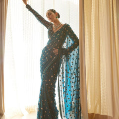 Heavy Sequins Party Saree