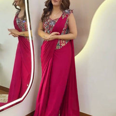 Embroidered Ready Saree
