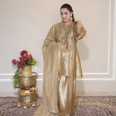 Trendy Wedding Wear Fendy Sequence Embroidered Salwaar Suit Set