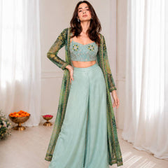 Premium Embroidered Festive Outfit indo western