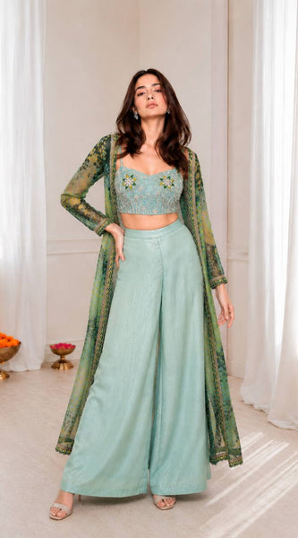 Premium Embroidered Festive Outfit indo western