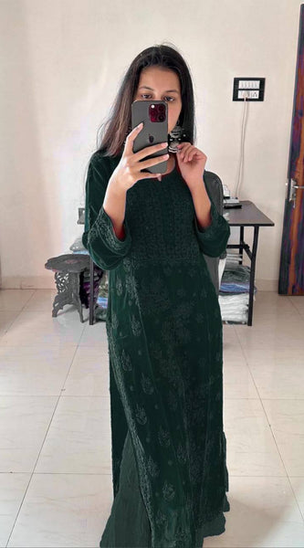 Georgette Embroidered Dresses