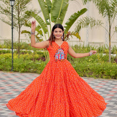 Real Mirror & Lace Work Lehenga