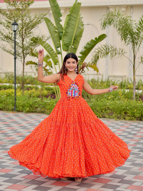 Real Mirror & Lace Work Lehenga