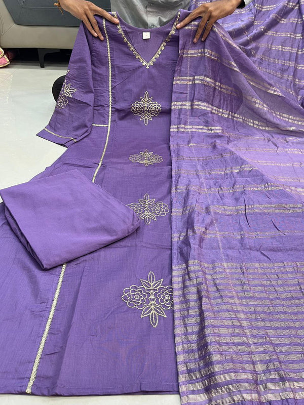 Festive Flare: Mul Chanderi Anarkali Dresses