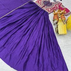 Beautiful chinon bandhrej Heavy Sequence Embroidery Work Lehenga