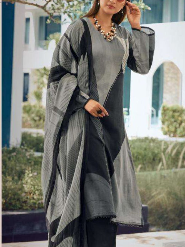 Stylish Digital Printed 3-Piece Dresses
