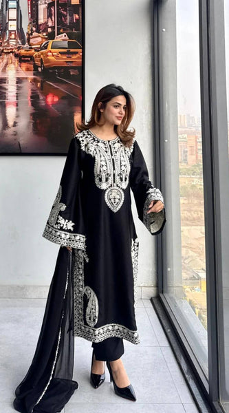 Stylish Kurti Palazzo 3PC Set