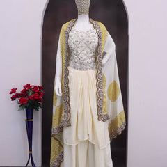 Indo-Western Mirror Work Dhoti Set