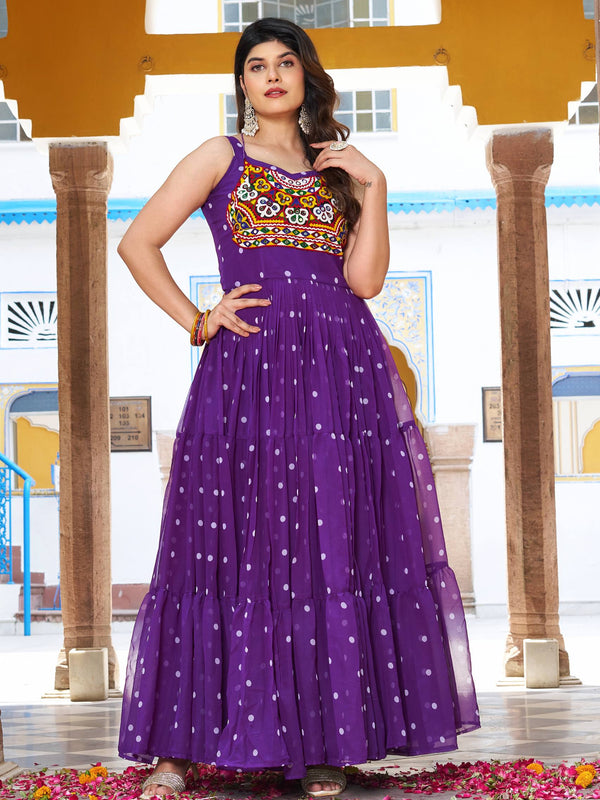 Gamathi with Real Mirror Work Lehenga