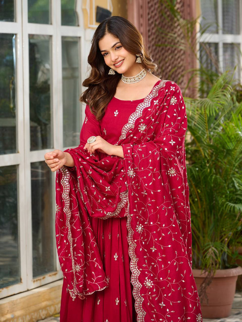 Adorable Vichitra Silk Lehenga