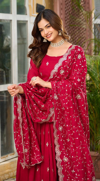 Adorable Vichitra Silk Lehenga