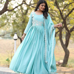 Chinnon Sequence Thread Work Lehenga