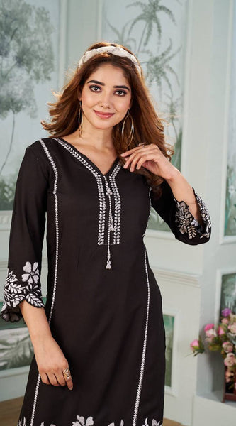 FOR TRENDING RUNNING WEAR CO-ORD SET PAIR WITH BEAUTIFUL EMBROIDERY WORK