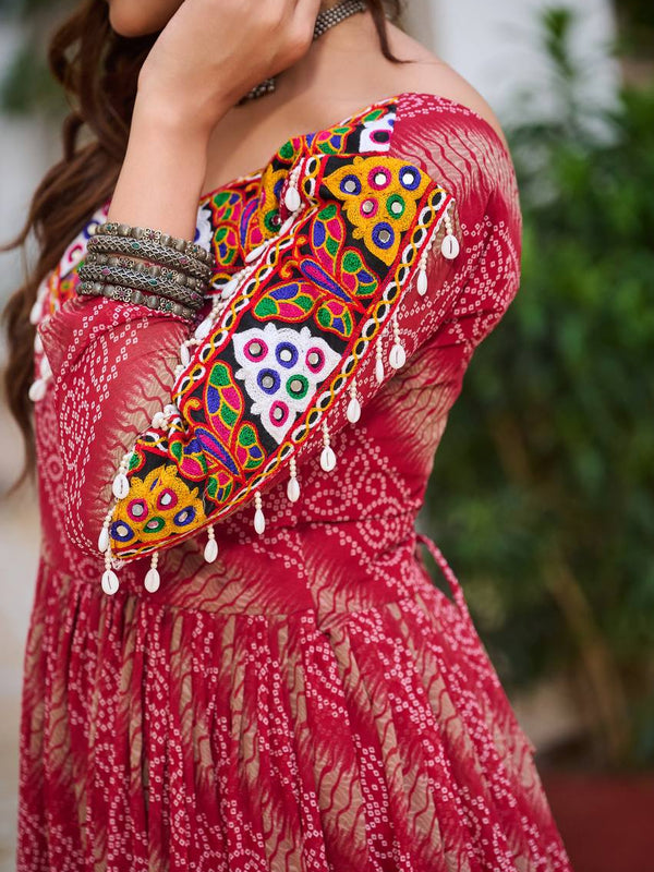 Navratri Special Gamathi Work Lehenga
