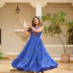 Navratri Special Gamathi Work Lehenga