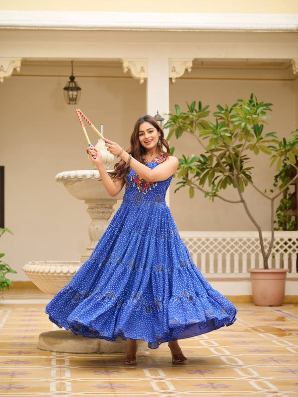 Navratri Special Gamathi Work Lehenga