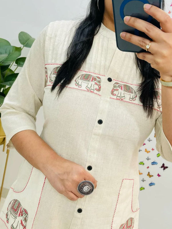Office Wear Embroidery  Co-Ord Sets